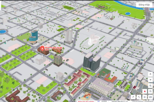Người dùng có thể tương tác trực tiếp với mô hình 3D trên nền tảng Map4D